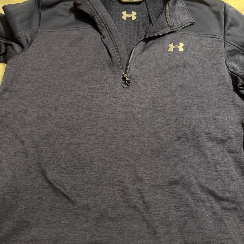Under Armour Men's navy blue  Quarter-Zip Pullover
